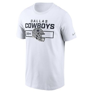 Men's Nike White Dallas Cowboys Primetime Helmet Essential T-Shirt