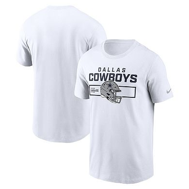 Men's Nike White Dallas Cowboys Primetime Helmet Essential T-Shirt