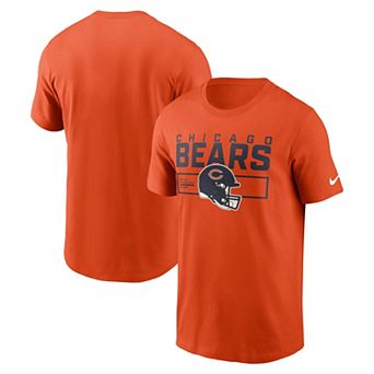 Men's Nike Orange Chicago Bears Primetime Helmet Essential T-Shirt