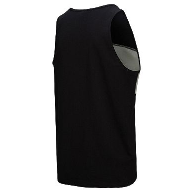 Men's Mitchell & Ness Black Oakland Raiders Retro Colorblock Tank Top