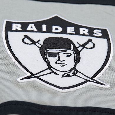 Men's Mitchell & Ness Black Oakland Raiders Retro Colorblock Tank Top