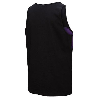 Men's Mitchell & Ness Black Baltimore Ravens Retro Colorblock Tank Top