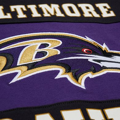 Men's Mitchell & Ness Black Baltimore Ravens Retro Colorblock Tank Top