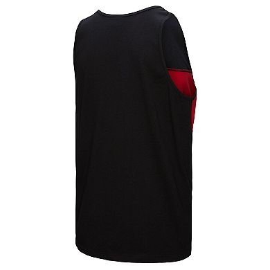 Men's Mitchell & Ness Black Atlanta Falcons Retro Colorblock Tank Top