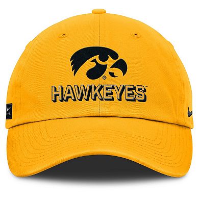 Men's Nike Gold Iowa Hawkeyes 2025 On-Field Club Adjustable Hat