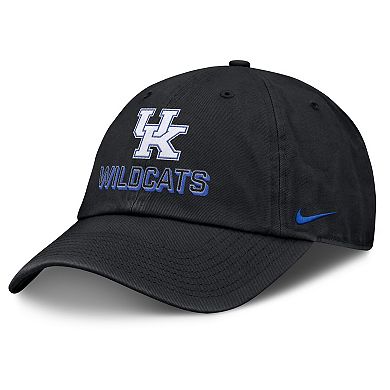 Men's Nike Black Kentucky Wildcats 2025 On-Field Club Adjustable Hat