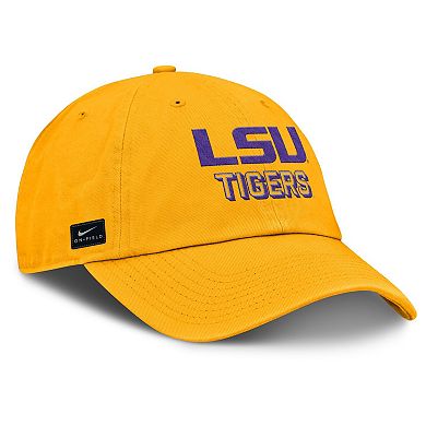 Men's Nike Gold LSU Tigers 2025 On-Field Club Adjustable Hat