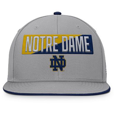Men's Fanatics Gray Notre Dame Fighting Irish Duo Snapback Hat