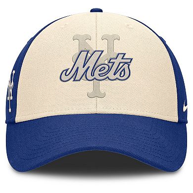 Men's Nike Royal/Natural New York Mets Statement Club Performance Adjustable Hat