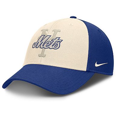 Men's Nike Royal/Natural New York Mets Statement Club Performance Adjustable Hat