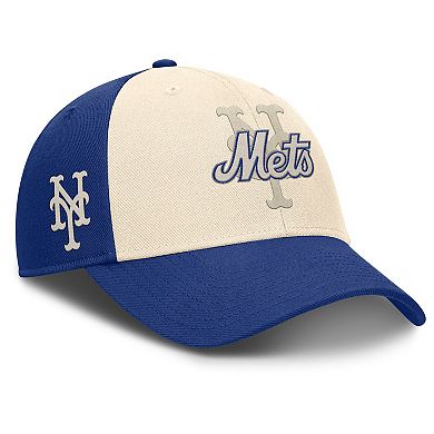Men's Nike Royal/Natural New York Mets Statement Club Performance Adjustable Hat