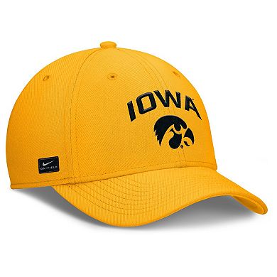 Men's Nike Gold Iowa Hawkeyes 2025 On-Field Rise Performance Flex Hat