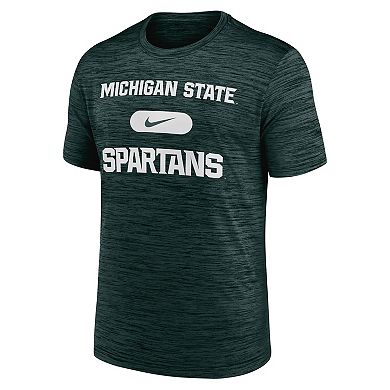 Men's Nike Green Michigan State Spartans Velocity Mascot Performance T-Shirt