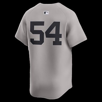 Men's Nike Max Fried Gray New York Yankees Road Limited Player Jersey