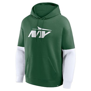 Men's Fanatics Green New York Jets Helmet Pullover Hoodie