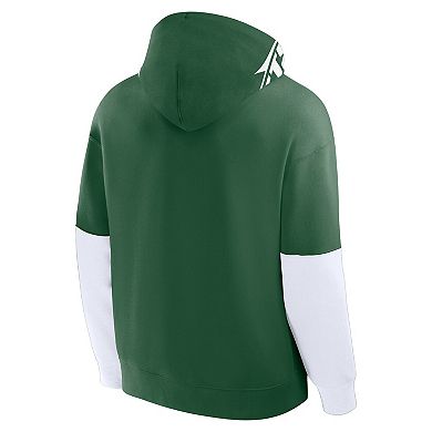 Men's Fanatics Green New York Jets Helmet Pullover Hoodie