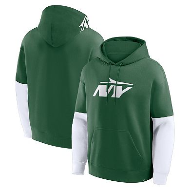Men's Fanatics Green New York Jets Helmet Pullover Hoodie