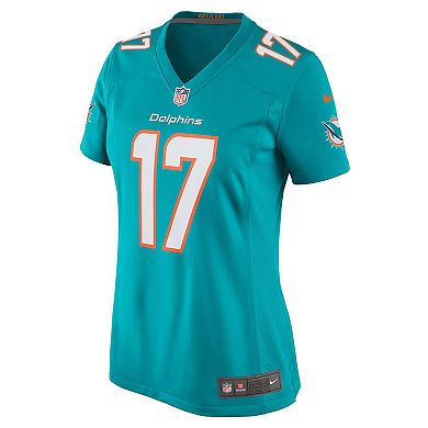 Women's Nike Jaylen Waddle Aqua Miami Dolphins Game Player Jersey