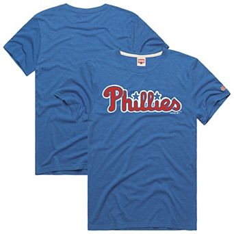 Men's Homage Royal Philadelphia Phillies Hyper Local Tri-Blend T-Shirt