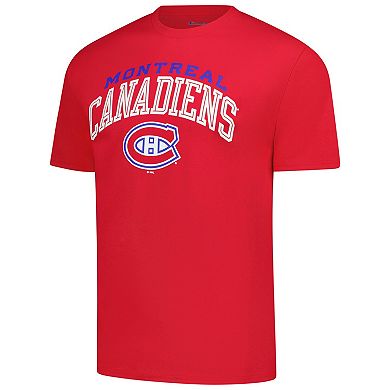 Men's Champion Red Montreal Canadiens Primary Logo T-Shirt