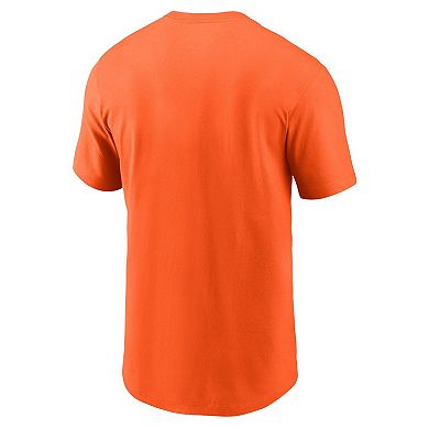 Men's Nike Orange Miami Dolphins Primetime Helmet Essential T-Shirt