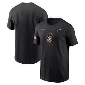 Men's Nike Black Florida State Seminoles 2025 Military Appreciation Performance T-Shirt
