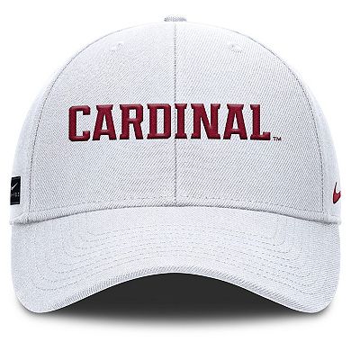 Men's Nike White Stanford Cardinal 2025 On-Field Rise Performance Adjustable Hat