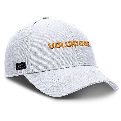 Men's Nike White Tennessee Volunteers 2025 On-Field Rise Performance Adjustable Hat