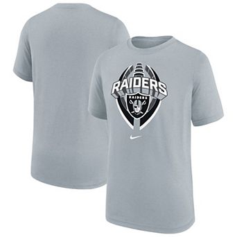 Youth Nike Gray Las Vegas Raiders Icon Legend T-Shirt
