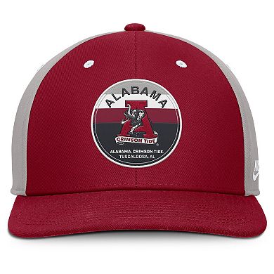 Men's Nike Crimson/Gray Alabama Crimson Tide Prep Pro Performance Snapback Hat