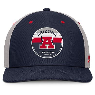 Men's Nike Navy/Gray Arizona Wildcats Prep Pro Performance Snapback Hat