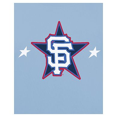 Men's New Era Light Blue San Francisco Giants 2025 MLB All-Star Game Workout T-Shirt