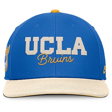 Men's Nike Blue/Cream UCLA Bruins Pro Legacy Script Snapback Hat