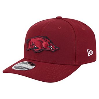 Men's New Era Cardinal Arkansas Razorbacks Team Collective 9SEVENTY Stretch-Snap Adjustable Hat