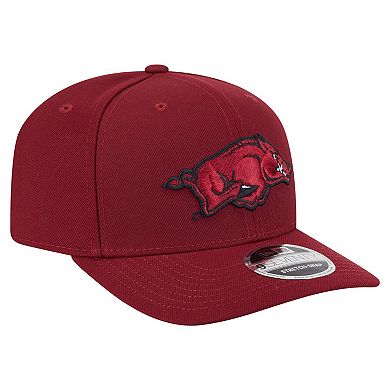 Men's New Era Cardinal Arkansas Razorbacks Team Collective 9SEVENTY Stretch-Snap Adjustable Hat