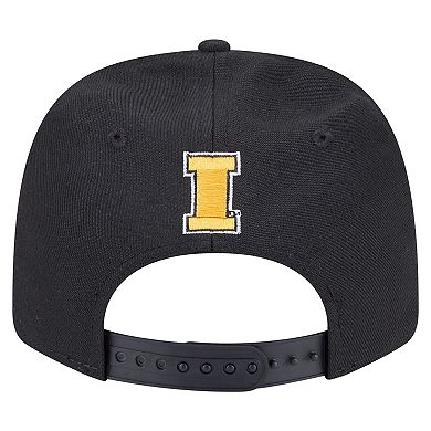 Men's New Era Black Iowa Hawkeyes Team Collective 9SEVENTY Stretch-Snap Adjustable Hat