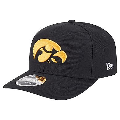Men's New Era Black Iowa Hawkeyes Team Collective 9SEVENTY Stretch-Snap Adjustable Hat