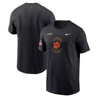 Men's Nike Black Clemson Tigers 2025 Military Appreciation Performance T-Shirt