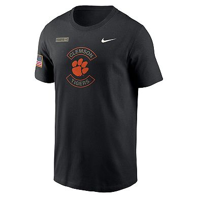 Men's Nike Black Clemson Tigers 2025 Military Appreciation Performance T-Shirt