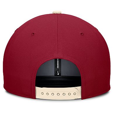 Men's Nike Crimson/Cream Oklahoma Sooners Pro Legacy Script Snapback Hat