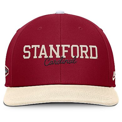 Men's Nike Cardinal/Cream Stanford Cardinal Pro Legacy Script Snapback Hat