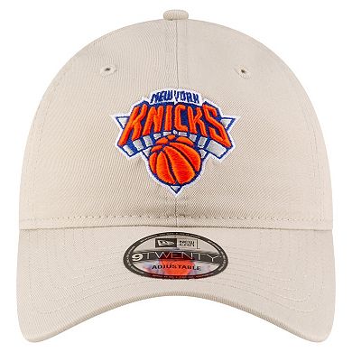 Men's New Era Tan New York Knicks Basic 9TWENTY Adjustable Hat