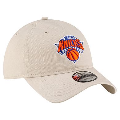 Men's New Era Tan New York Knicks Basic 9TWENTY Adjustable Hat