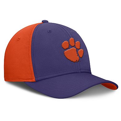 Men's Nike Purple/Orange Clemson Tigers 2025 Sideline Rise Local Performance Flex Hat