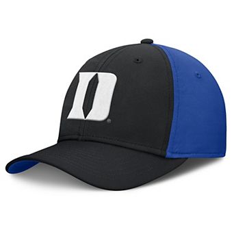 Men's Nike Black/Royal Duke Blue Devils 2025 Sideline Rise Local Performance Flex Hat