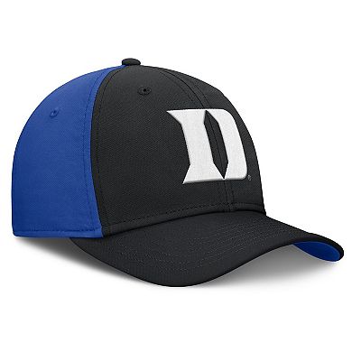 Men's Nike Black/Royal Duke Blue Devils 2025 Sideline Rise Local Performance Flex Hat