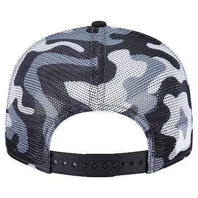 Men's New Era Gray/Black Vegas Golden Knights Camo Meshback 9FIFTY Snapback Hat