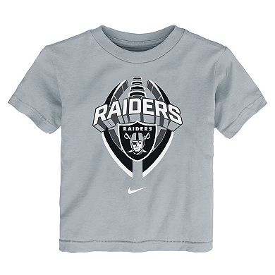 Toddler Nike Gray Las Vegas Raiders Icon Legend T-Shirt