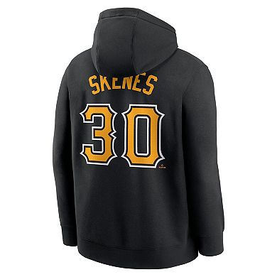 Men's Nike Paul Skenes Black Pittsburgh Pirates Player Name & Number Club Fleece Pullover Hoodie