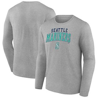 Men's Fanatics Gray Seattle Mariners Iconic Long Sleeve T-Shirt
